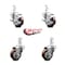 Service Caster 3.5 Inch Maroon Polyurethane Swivel 3/4 Inch Square Stem Caster Brakes SCC, 2PK SCC-SQ20S3514-PPUB-MRN-TLB-34-2-S-2 - alternate 2